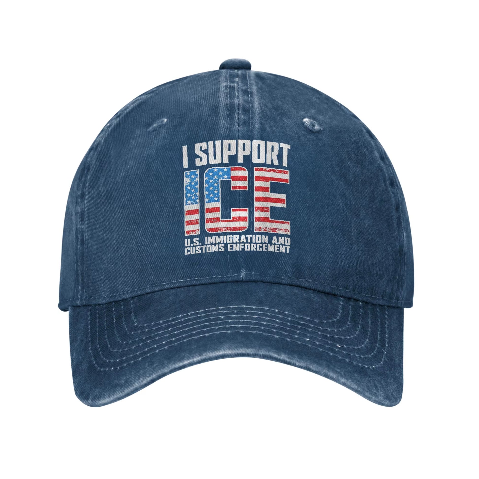I Support ICE Us Immigration and Customs Enforcement Baseball Cap Men Design Trucker Hat Spring Running Hippie Baseball Caps