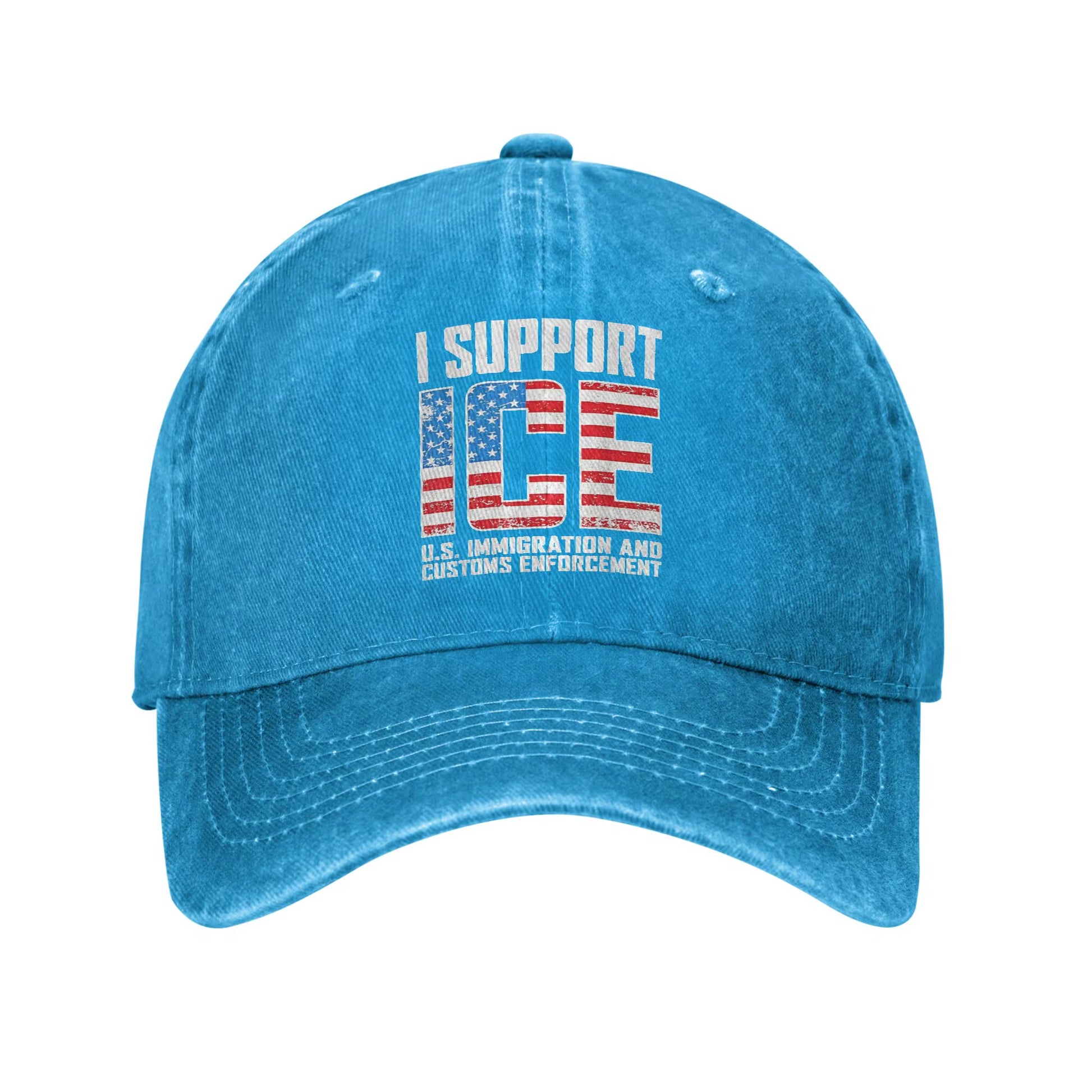 I Support ICE Us Immigration and Customs Enforcement Baseball Cap Men Design Trucker Hat Spring Running Hippie Baseball Caps