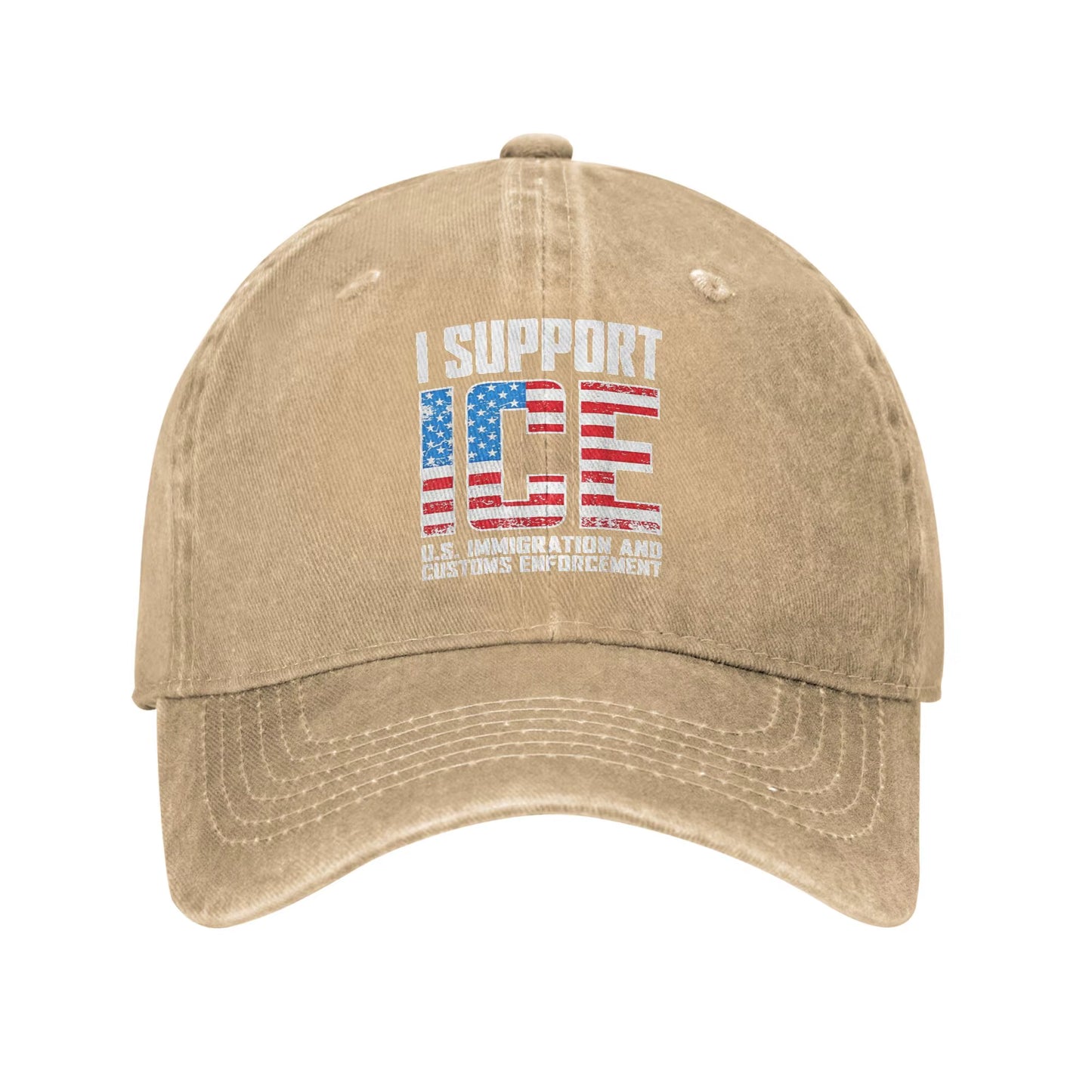 I Support ICE Us Immigration and Customs Enforcement Baseball Cap Men Design Trucker Hat Spring Running Hippie Baseball Caps